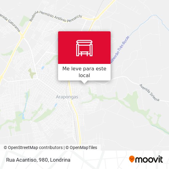 Rua Acantiso, 980 mapa