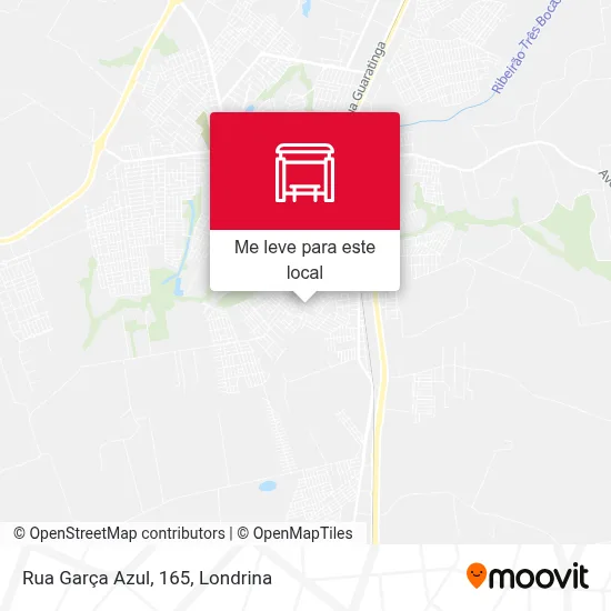 Rua Garça Azul, 165 mapa