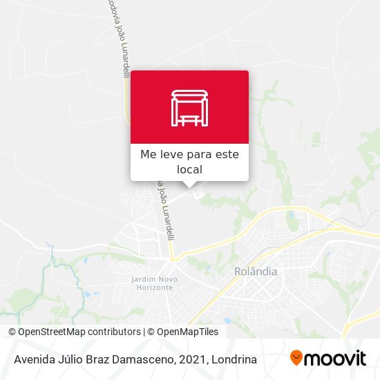 Avenida Júlio Braz Damasceno, 2021 mapa