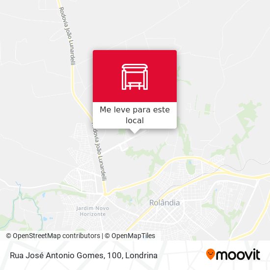 Rua José Antonio Gomes, 100 mapa