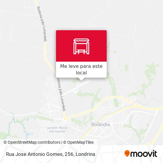 Rua Jose Antonio Gomes, 256 mapa