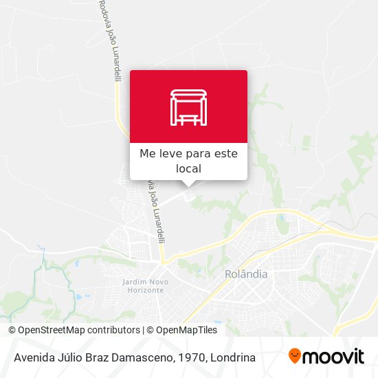 Avenida Júlio Braz Damasceno, 1970 mapa