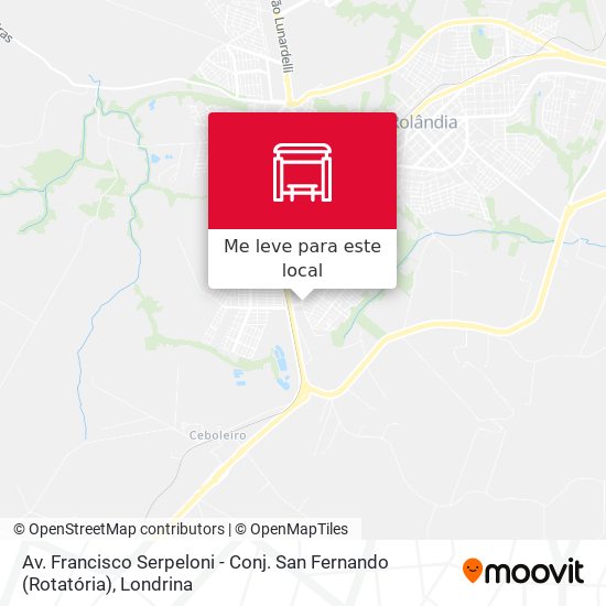 Av. Francisco Serpeloni - Conj. San Fernando (Rotatória) mapa