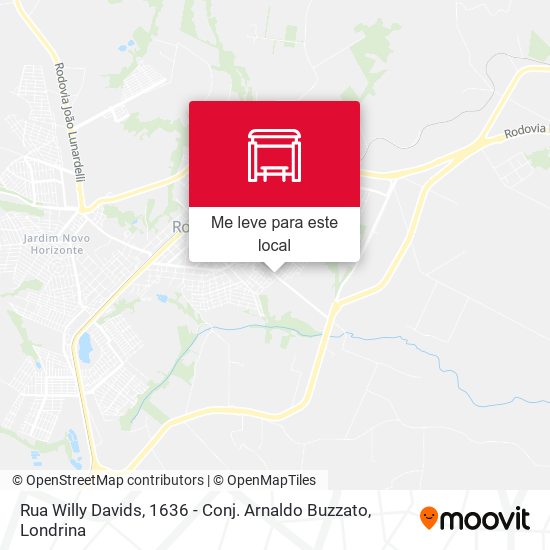 Rua Willy Davids, 1636 - Conj. Arnaldo Buzzato mapa
