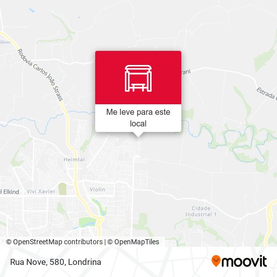 Rua Nove, 580 mapa
