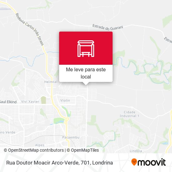 Rua Doutor Moacir Arco-Verde, 701 mapa