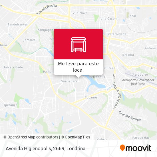 Avenida Higienópolis, 2669 mapa