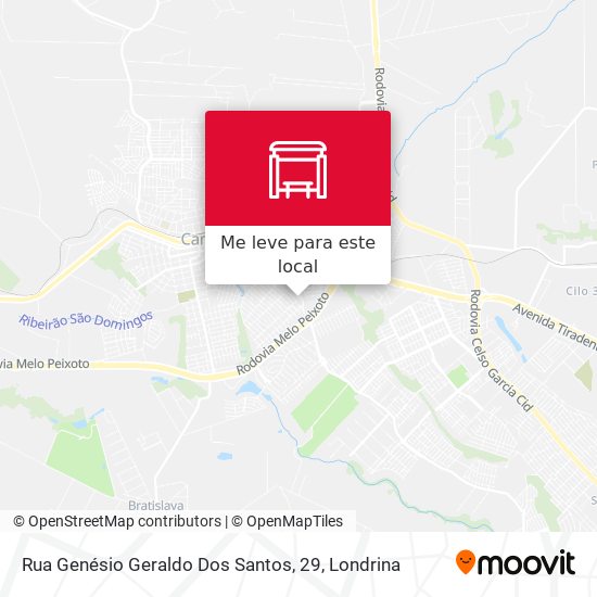 Rua Genésio Geraldo Dos Santos, 29 mapa