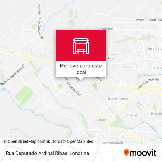 Rua Deputado Ardinal Ribas mapa