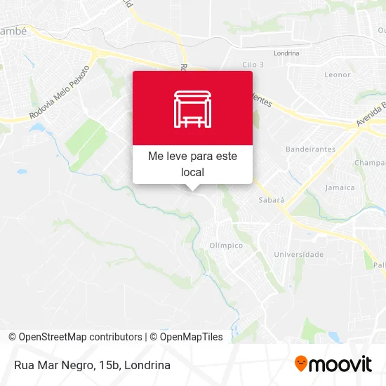 Rua Mar Negro, 15b mapa