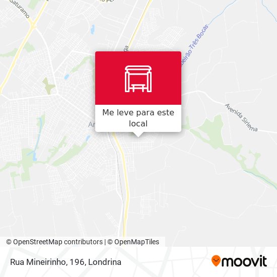 Rua Mineirinho, 196 mapa