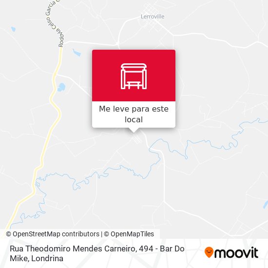 Rua Theodomiro Mendes Carneiro, 494 - Bar Do Mike mapa