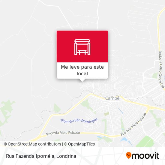 Rua Fazenda Ipoméia mapa