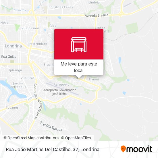 Rua João Martins Del Castilho, 37 mapa