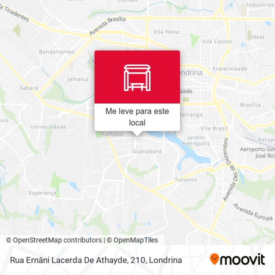 Rua Ernâni Lacerda De Athayde, 210 mapa