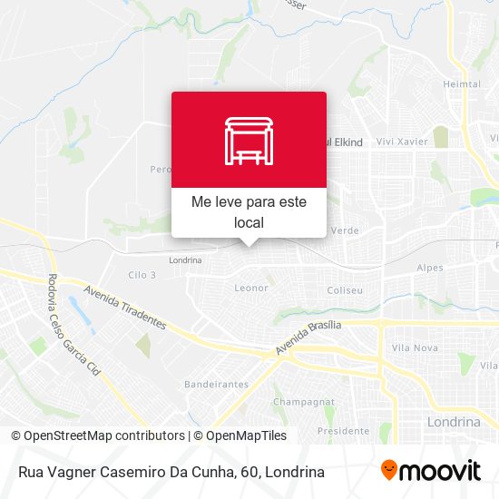Rua Vagner Casemiro Da Cunha, 60 mapa