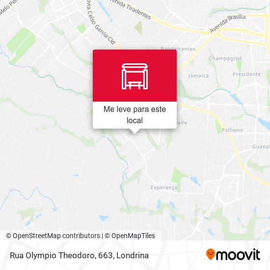 Rua Olympio Theodoro, 663 mapa
