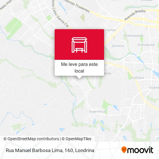 Rua Manuel Barbosa Lima, 160 mapa