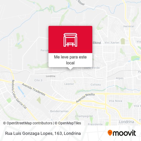 Rua Luís Gonzaga Lopes, 163 mapa