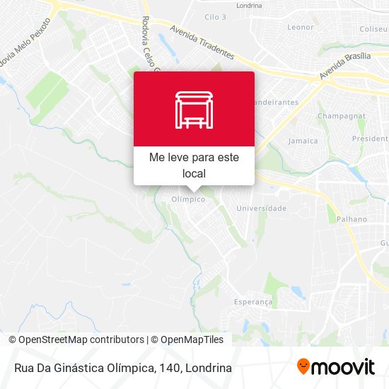Rua Da Ginástica Olímpica, 140 mapa