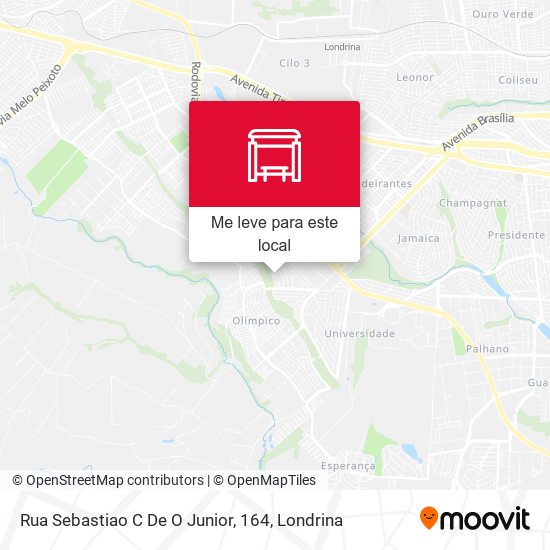 Rua Sebastiao C De O Junior, 164 mapa