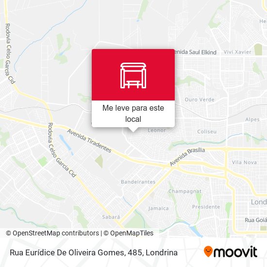 Rua Eurídice De Oliveira Gomes, 485 mapa