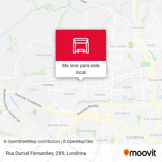 Rua Durval Fernandes, 289 mapa