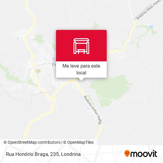 Rua Honório Braga, 235 mapa