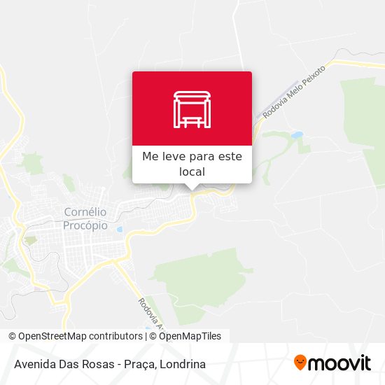 Avenida Das Rosas - Praça mapa