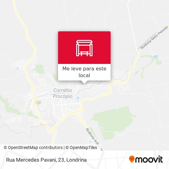 Rua Mercedes Pavani, 23 mapa