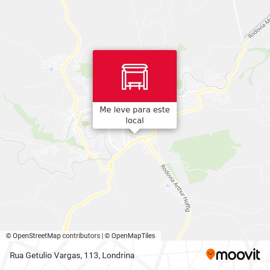 Rua Getulio Vargas, 113 mapa