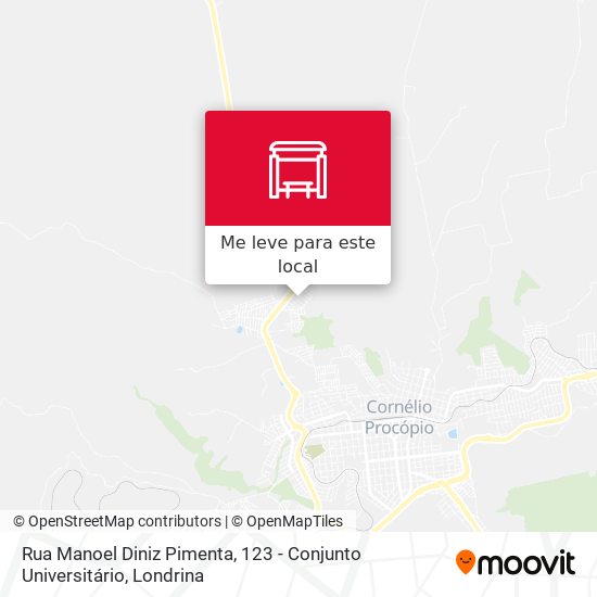 Rua Manoel Diniz Pimenta, 123 - Conjunto Universitário mapa