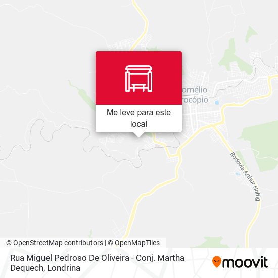 Rua Miguel Pedroso De Oliveira - Conj. Martha Dequech mapa