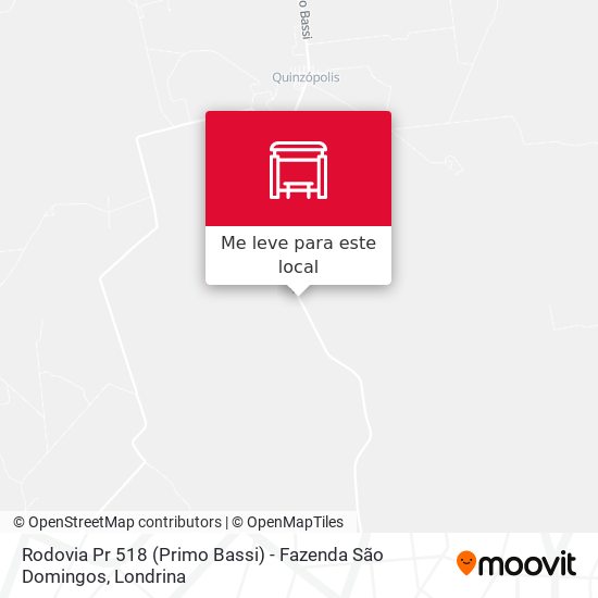 Rodovia Pr 518 (Primo Bassi) - Fazenda São Domingos mapa