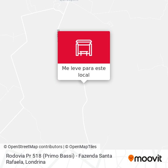 Rodovia Pr 518 (Primo Bassi) - Fazenda Santa Rafaela mapa
