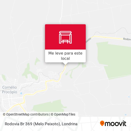 Rodovia Br 369 (Melo Peixoto) mapa