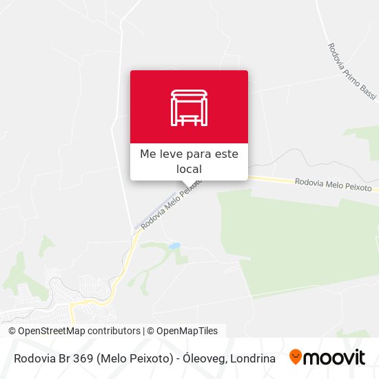 Rodovia Br 369 (Melo Peixoto) - Óleoveg mapa