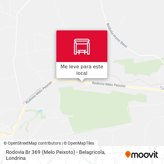 Rodovia Br 369 (Melo Peixoto) - Belagricola mapa