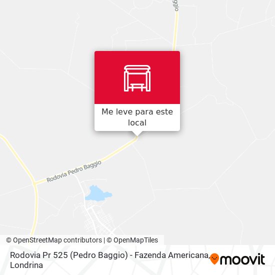 Rodovia Pr 525 (Pedro Baggio) - Fazenda Americana mapa