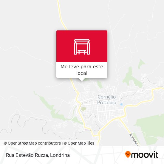 Rua Estevão Ruzza mapa