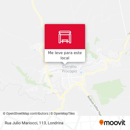 Rua Julio Mariocci, 113 mapa