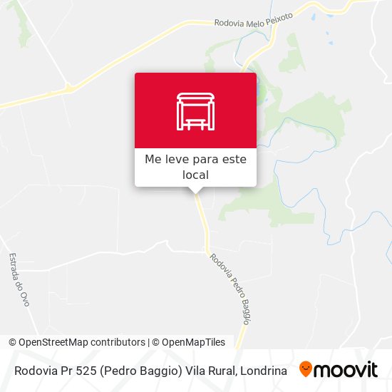 Rodovia Pr 525 (Pedro Baggio) Vila Rural mapa