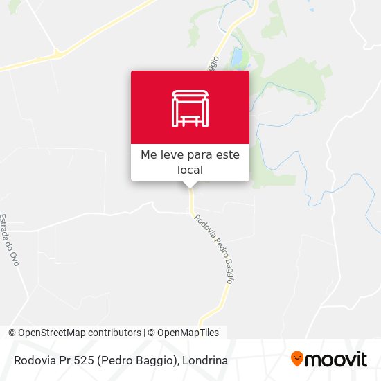 Rodovia Pr 525 (Pedro Baggio) mapa