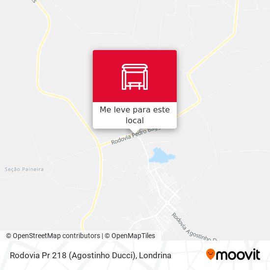 Rodovia Pr 218 (Agostinho Ducci) mapa