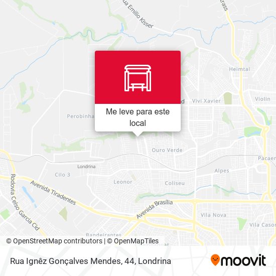 Rua Ignêz Gonçalves Mendes, 44 mapa