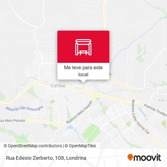 Rua Edesio Zerberto, 108 mapa