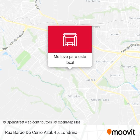 Rua Barão Do Cerro Azul, 45 mapa