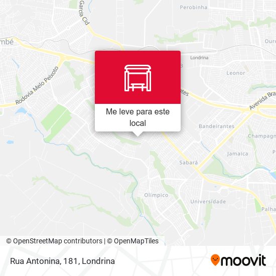 Rua Antonina, 181 mapa