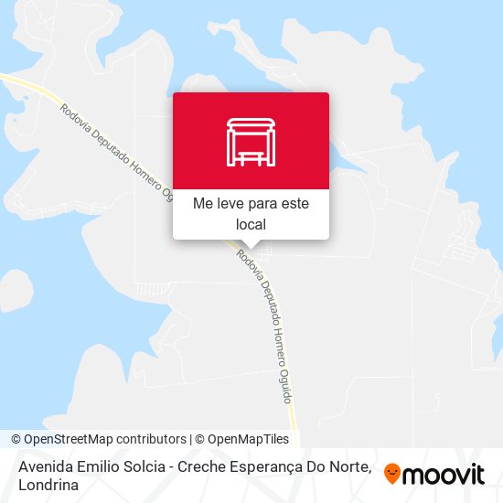 Avenida Emilio Solcia - Creche Esperança Do Norte mapa