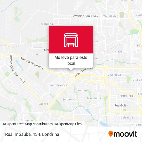 Rua Imbaúba, 434 mapa